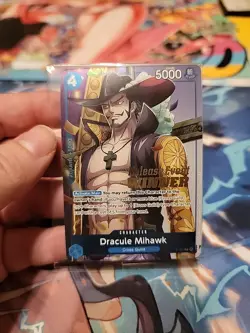 Dracule Mihawk (OP11 Release Event Winner) P-081 One Piece Promotion - Sealed - Image 1
