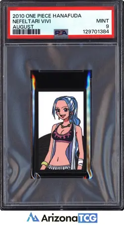One Piece 2010 Nefeltari Vivi August One Piece Hanafuda PSA 9 - Image 1