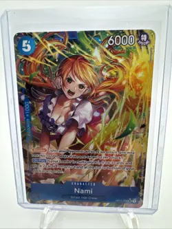 One Piece A Fist Of Divine Speed Nami Alt Art OP11-054 SR English - Image 1