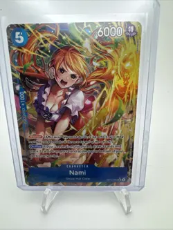 One Piece A Fist Of Divine Speed Nami Alt Art OP11-054 SR English - Image 4