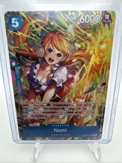 One Piece A Fist Of Divine Speed Nami Alt Art OP11-054 SR English - Image 5