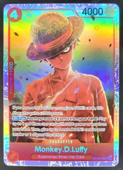 2025 One Piece Legacy of the Master Monkey.D.Luffy #OP12-015 Super Rare MS7 - Image 1