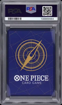 2022 ONE PIECE OP01-ROMANCE DAWN MANGA ALTERNATE ART #120 SHANKS PSA 10 - Image 2