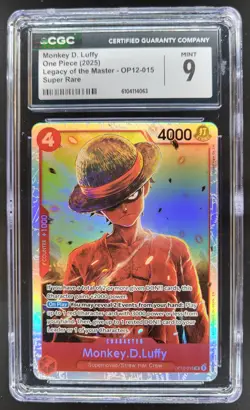 2025 One Piece Legacy of the Master Monkey.D.Luffy Super Rare CGC 9 TL3 - Image 1