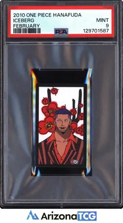 One Piece 2010 Iceberg February One Piece Hanafuda PSA 9 - Image 1