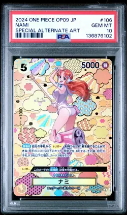 2024 ONE PIECE JPN OP09-EMPERORS IN THE NEW WORLD #106 NAMI PSA 10 - Image 1