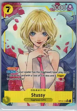 Stussy (Alt Art) OP13-110 English Carrying On His Will - One Piece Card - NM - Image 1