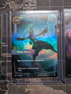 Riftbound TCG - Time Warp Spell, Deadbloom Predator, Chaos Rune - Foil Card Set - Image 3