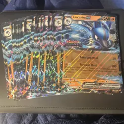 Lucario EX (Prismatic Evolutions Stamp) 051/131 Jumbo Card Holo Pokemon 32x - Image 1