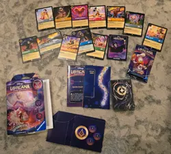 Disney Lorcana Shimmering Skies Starter Deck & Cards - Image 1