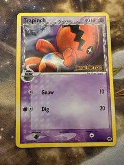Pokemon Card - Trapinch Dragon Frontiers Stamped 68/101 Reverse Holo MP - Image 1