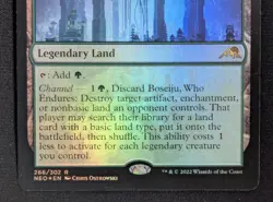MTG FOIL Boseiju, Who Endures- DAMAGED -Kamigawa: Neon Dynasty Magic Card # 266 - Image 4