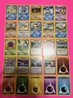 25 Different Pokemon Base Set 2 Cards, Vintage 2000 Wizards Of The Coast, NM-MP - Image 1