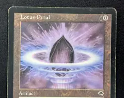 MTG Lotus Petal- DAMAGED -Tempest Magic the Gathering Card # 294 - Image 3