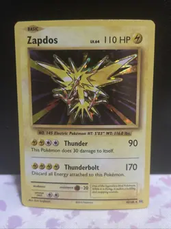 Zapdos 42/108 XY - Evolutions Holo Rare Pokemon Card | NM - Image 1