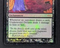 MTG FOIL Underworld Dreams- DAMAGED -WPN Promo Magic the Gathering Card # 001 - Image 4