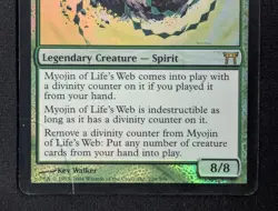 MTG FOIL Myojin of Life's Web- DAMAGED -Champions of Kamigawa Magic Card # 229 - Image 4