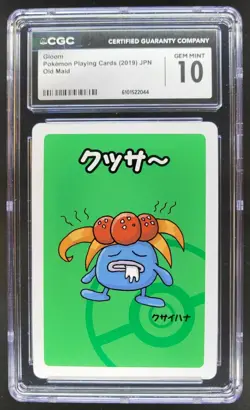 2019 POKEMON PLAYING CARDS JAPANESE GLOOM OLD MAID CGC 10 RC7 - Image 1