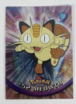 Pokemon 52 Meowth Topps Trading Card Regular Pokemon Trading Card TCG - Image 1