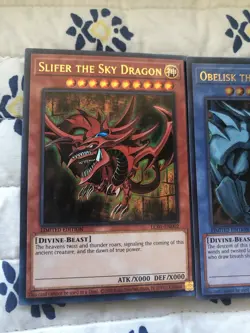 Yugioh Egyptian God Cards Slifer, Obelisk, Ra LIMITED EDITION‼(Grade 10) - Image 1