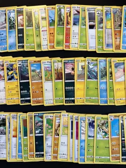 100+ Pokemon Card Lot W/ Darkrai Tin, Coins, Dice - Image 5