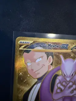 Pokemon Mewtwo EX TCG Hyper Rare Card Team Rockets 240/182 Destined Rivals - Image 2
