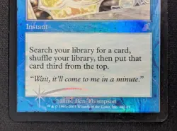 MTG FOIL Long-Term Plans- DAMAGED -Scourge Magic the Gathering Card # 38 - Image 4