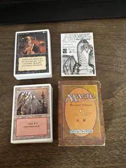 MTG MAGIC the GATHERING 1994 REVISED EDITION STARTER DECK 57 Cards And Manual - Image 1