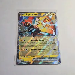 Pokemon Tapu Koko ex 068/182 SV04 Paradox Rift Holo Double Rare EX Card - Image 1