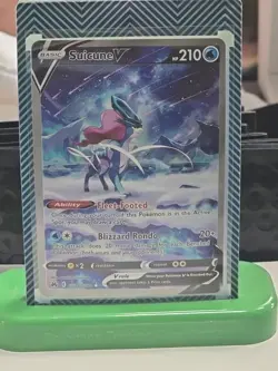 Pokemon TCG Suicune v Crown Zenith: Galarian Gallery Ultra Rare Card GG38/GG70 - Image 1