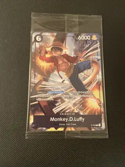 One Piece Card Game P promo 035 Monkey D. Luffy Promo Card English New Sealed - Image 1