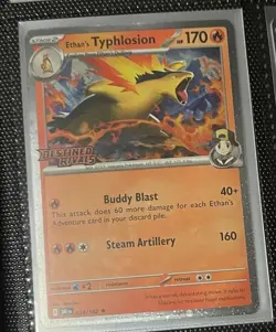 Pokemon TCG Ethan's Typhlosion Card 34/182 Destined Rivals Stamped Promo - Image 1