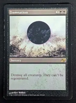 MTG Damnation- DAMAGED -Planar Chaos Magic the Gathering Card # 85 - Image 1