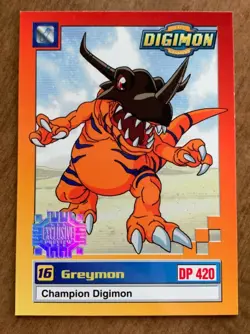 Digimon Trading Card Animated Series 1 Greymon 19 of 34 Exclusive Preview - Image 1