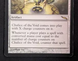 MTG Chalice of the Void- DAMAGED -Mirrodin Magic the Gathering Card # 150 - Image 4