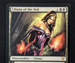 MTG Liliana of the Veil- Signed -Innistrad Magic the Gathering Card # 105 - Image 3