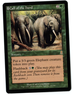Call of the Herd - MTG (SP Quality) - Odyssey - See scans!! - Image 1