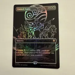 United Front FOIL Borderless 331 Avatar TLA MTG Mythic Unplayed Mint Sorcery NM - Image 1