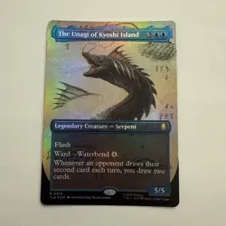The Unagi of Kyoshi Island FOIL Borderless 319 Avatar TLA MTG Rare Unplayed Mint - Image 1