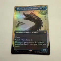 The Unagi of Kyoshi Island FOIL Borderless 319 Avatar TLA MTG Rare Unplayed Mint - Image 2