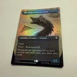 The Unagi of Kyoshi Island FOIL Borderless 319 Avatar TLA MTG Rare Unplayed Mint - Image 3