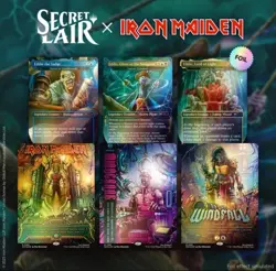 IRON MAIDEN EDDIE UNCHAINED MTG MAGIC THE GATHERING SECRET LAIR SEALED FOIL PACK - Image 1
