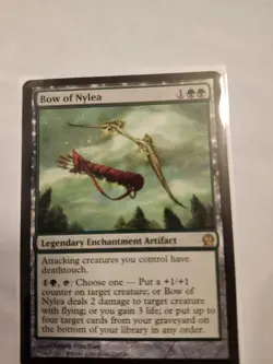 Bow of Nylea 153 MTG Theros Rare Green Legendary Enchantment Artifact Regular NM - Image 1