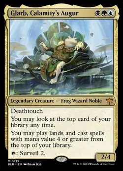 2024 MAGIC: THE GATHERING BLOOMBURROW #0215 GLARB, CALAMITY'S AUGUR - Image 1