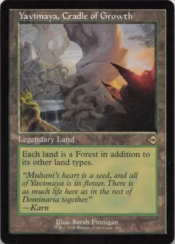 Yavimaya, Cradle of Growth (Retro Frame) R Modern Horizons 2 441 - LP MTG - Image 1