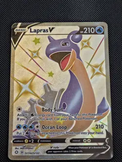 Lapras V Shining Fates: Shiny Vault #SV110/SV122 Pokemon Shiny Holo Rare - Image 1