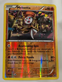 Meloetta 85/162 - XY Breakthrough Reverse Pokemon Holo Foil Rare Nice! - Image 1