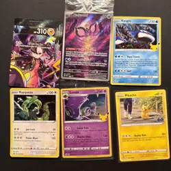 Pokemon Card Lot 6 Cards Swsh Promo SVP Sealed & Cosmos Holo Rayquaza - Image 1