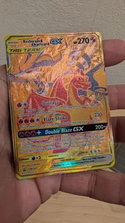 Reshiram & Charizard Gx SM247, Black Star Promo, Pokemon NM - Image 3