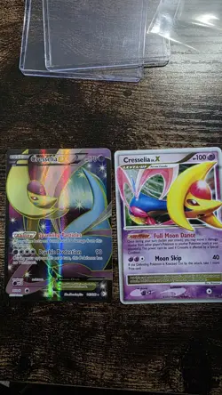 Cresselia EX 143/149 NM Boundaries Crossed Pokemon Card TCG + Cresselia Lv X - Image 1
